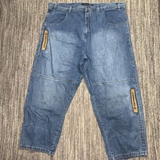 Vintage Y2K Southpole Jeans Blue Denim Baggy Wide Cyber Medium Wash Men's 52x33