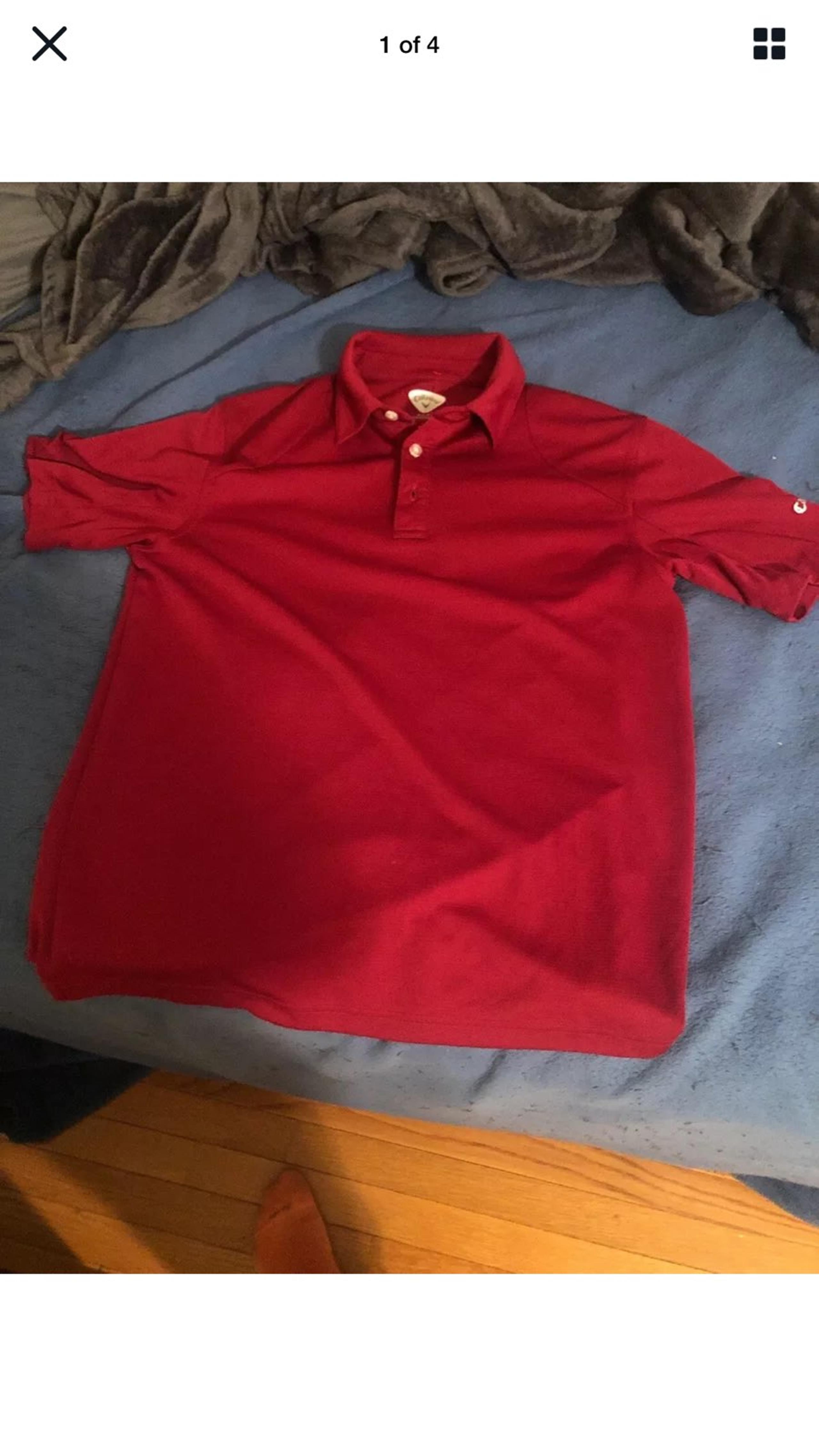 Mens Red Size M Callaway Shirt