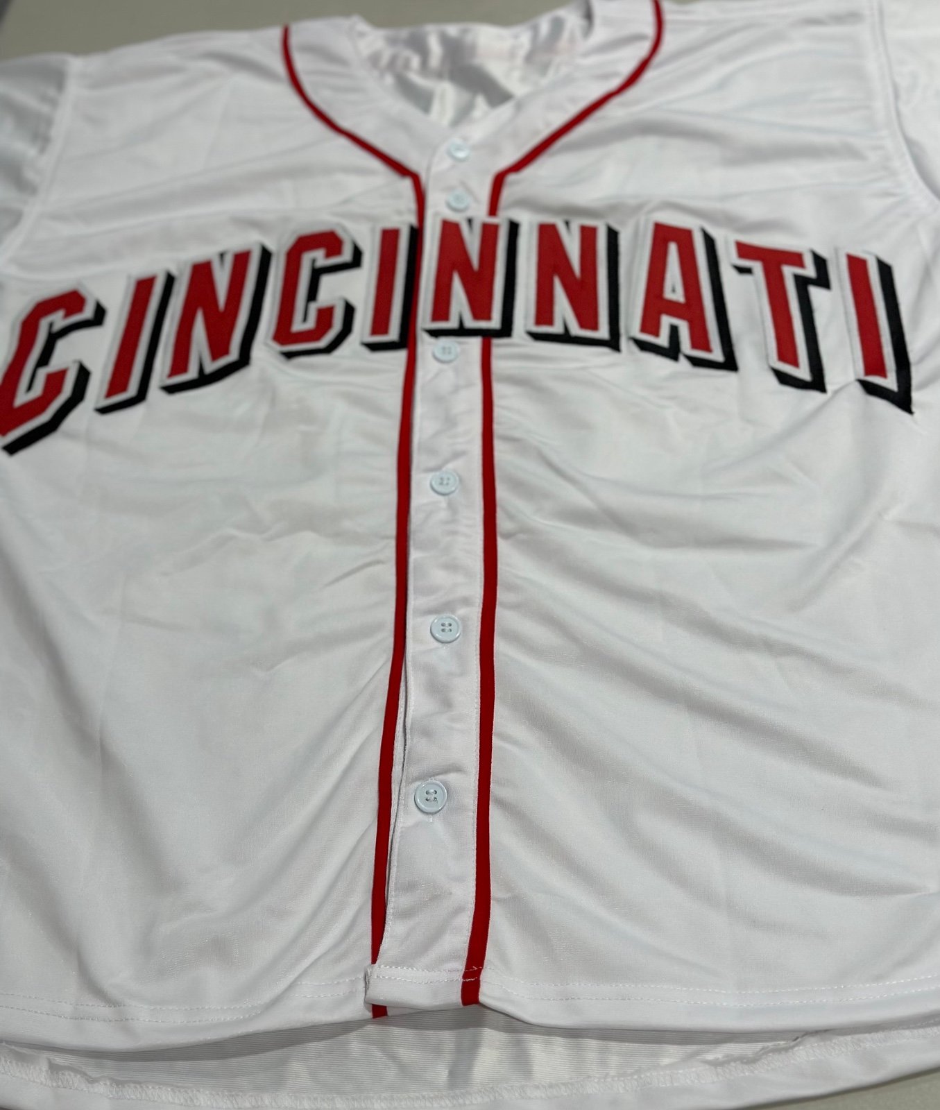 Jonathan India Custom Signed Reds MLB Jersey