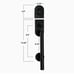 Berlin Modisch HandleSet Front Door Entry Handle and Deadbolt Lock Set