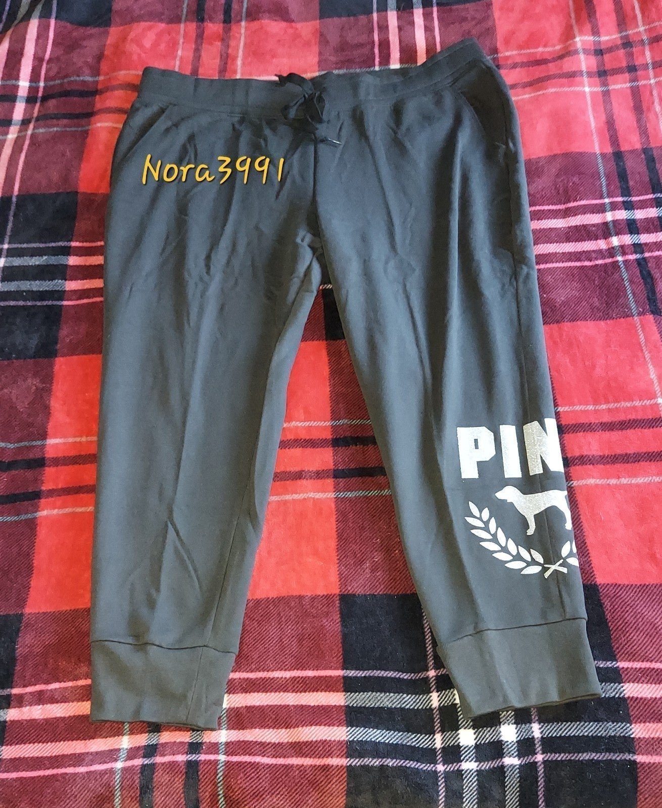 PINK Fleece Bling Jogger size XXL NWT