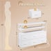 Led Dresser TV Stand for Bedroom, Entertainment Center with LED Lights