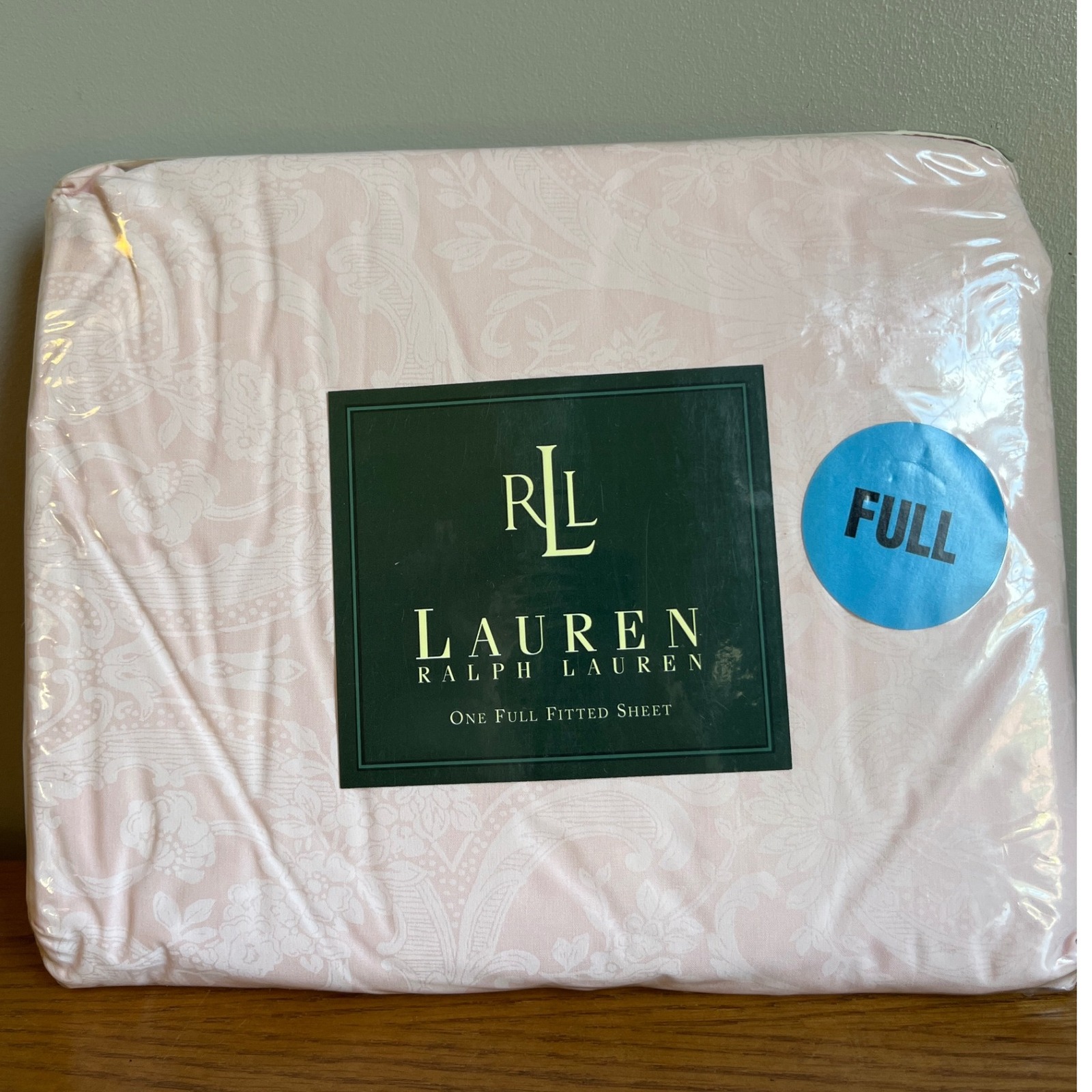 Ralph Lauren Vintage Early 1990s Avery Print Pink Floral Fitted Sheet - FULL/NEW