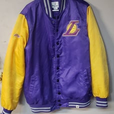 Satin Lakers Bomber Jacket