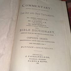 A Commentary on the Old and New Testaments Jamieson, Fausset, Brown 1880