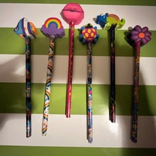 Vintage Lisa Frank Pencils with Erasers (6)