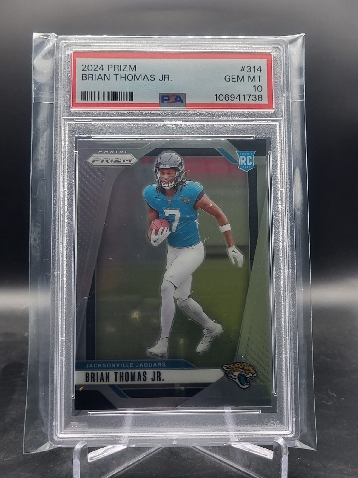 2024 Panini Prizm #314 Brian Thomas Jr Rookie RC Graded PSA Gem Mint 10