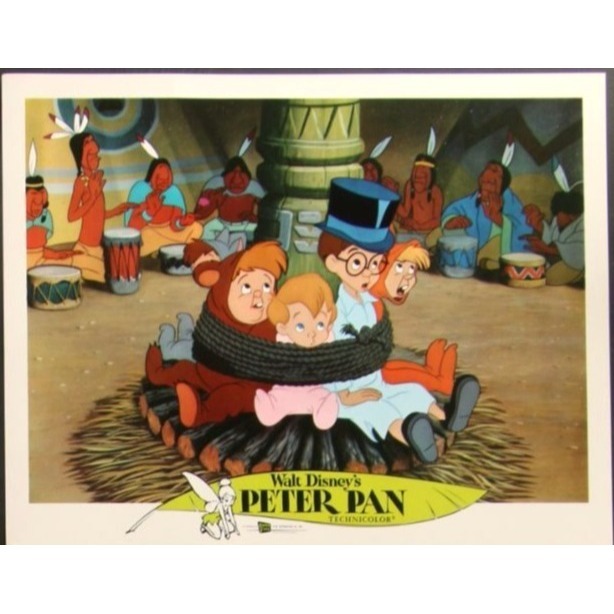 Peter Pan (1953 Re-release) Original Lobby Card Movie Poster 11x14