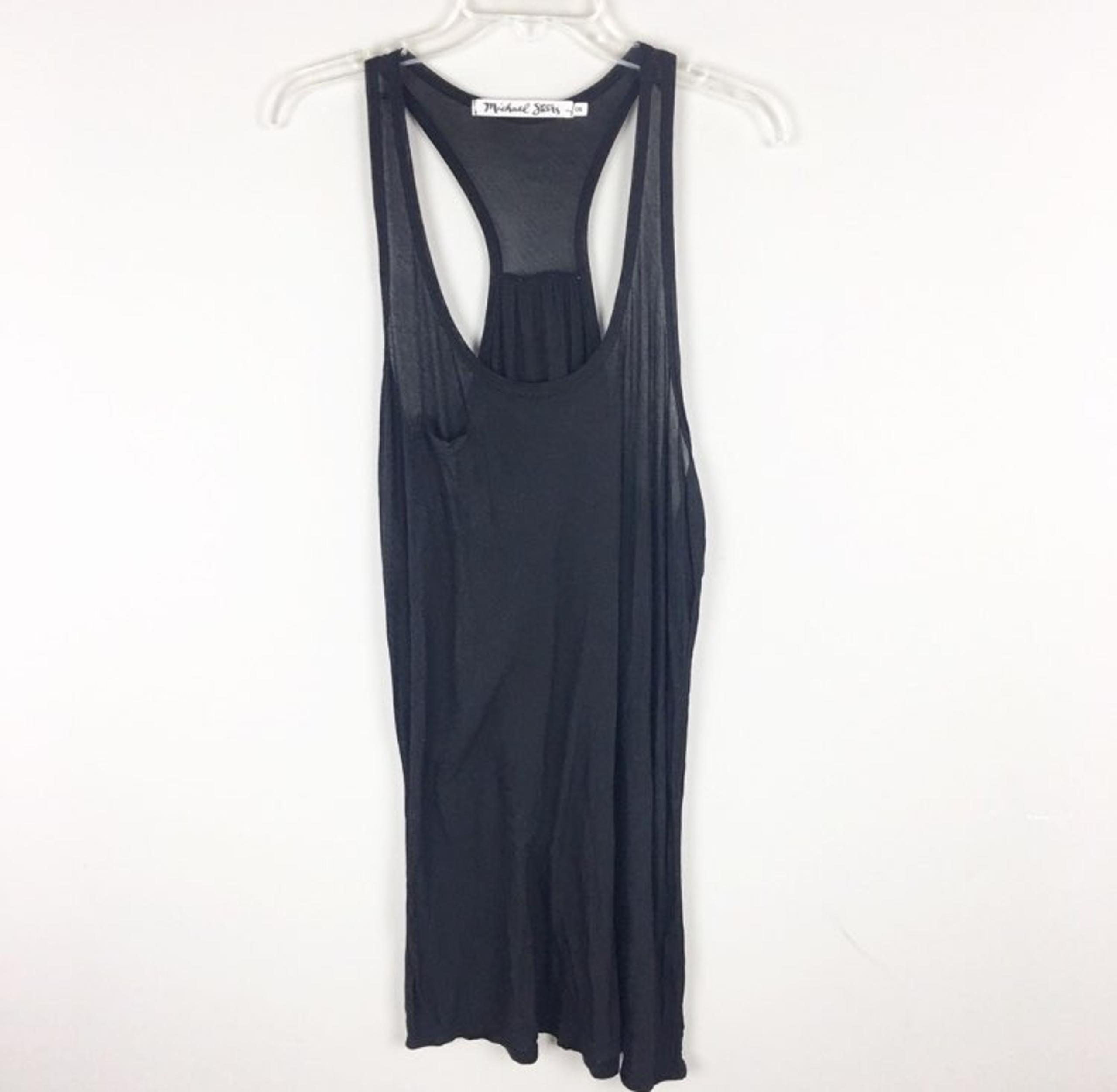 Michael Stars Long Black Tank Top