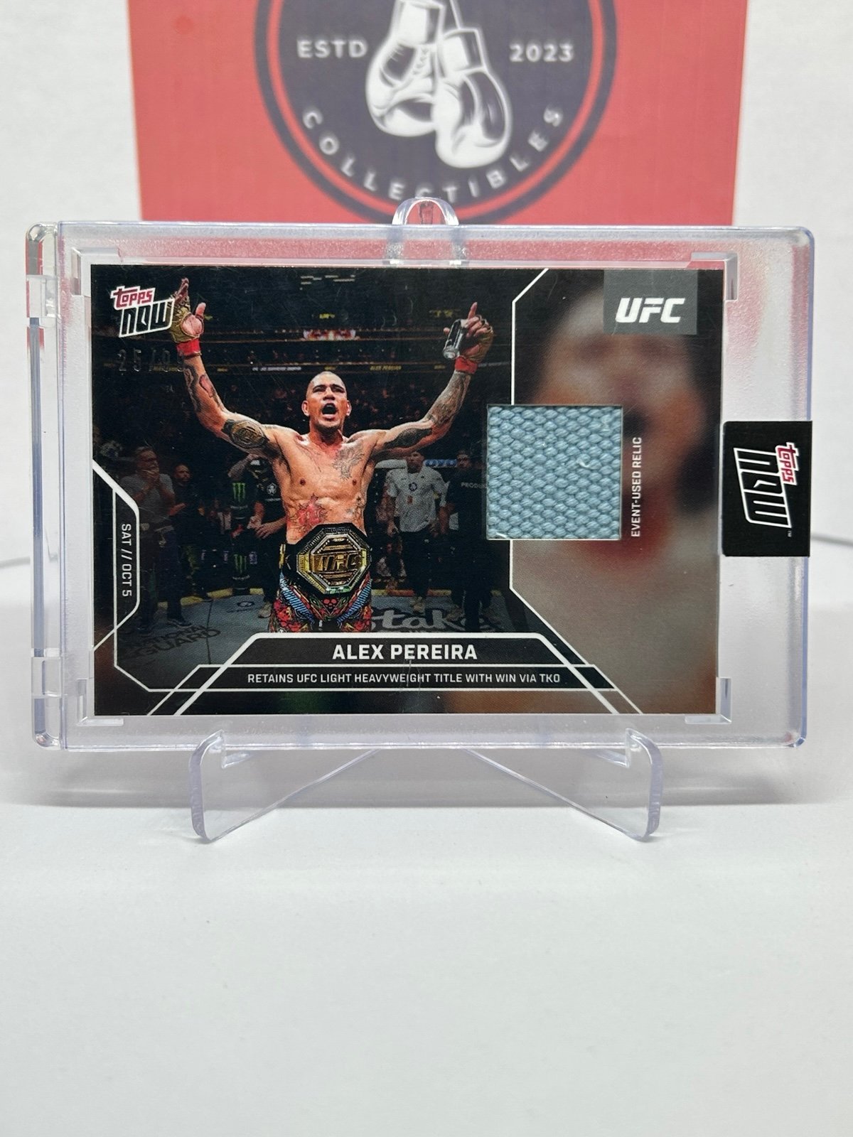 2024 UFC Topps Now Chama Alex “Poatan” Pereira #24A