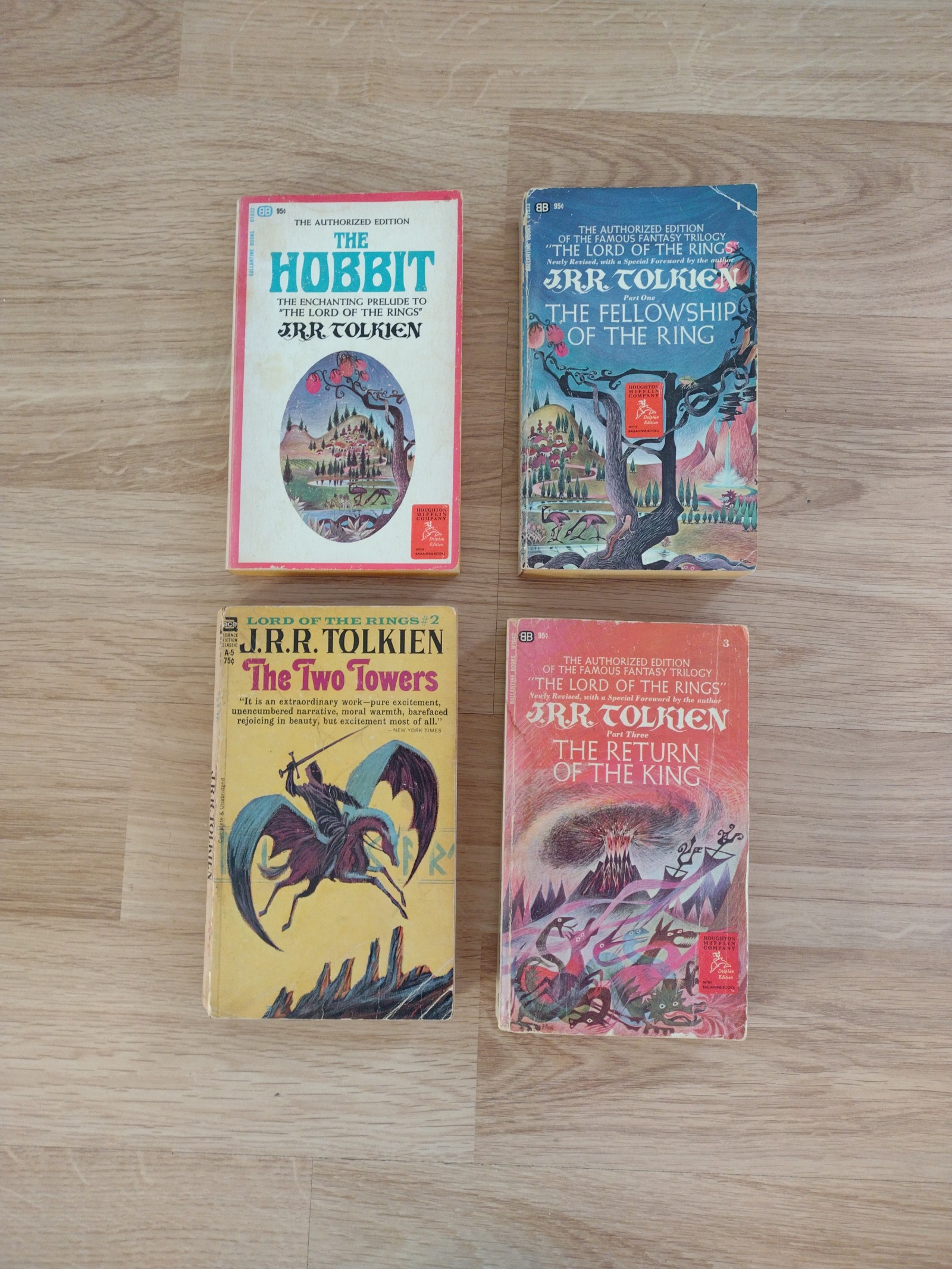 JRR Tolkien The Lord of the Rings Series Paperbacks 1965- 1966