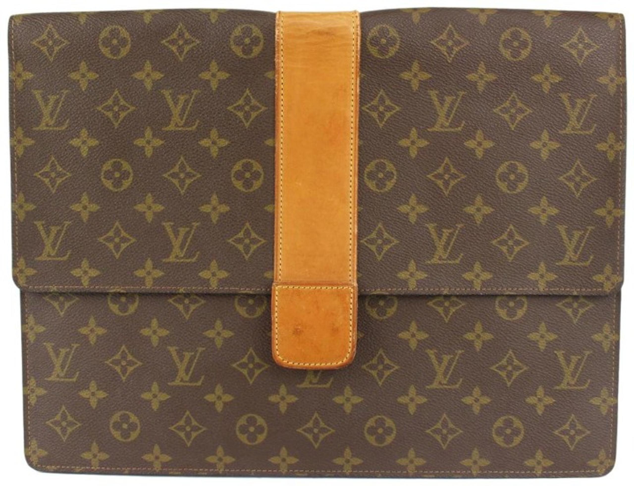 Louis Vuitton Rare Vintage Monogram Lena Portfolio Clutch Porte Documents