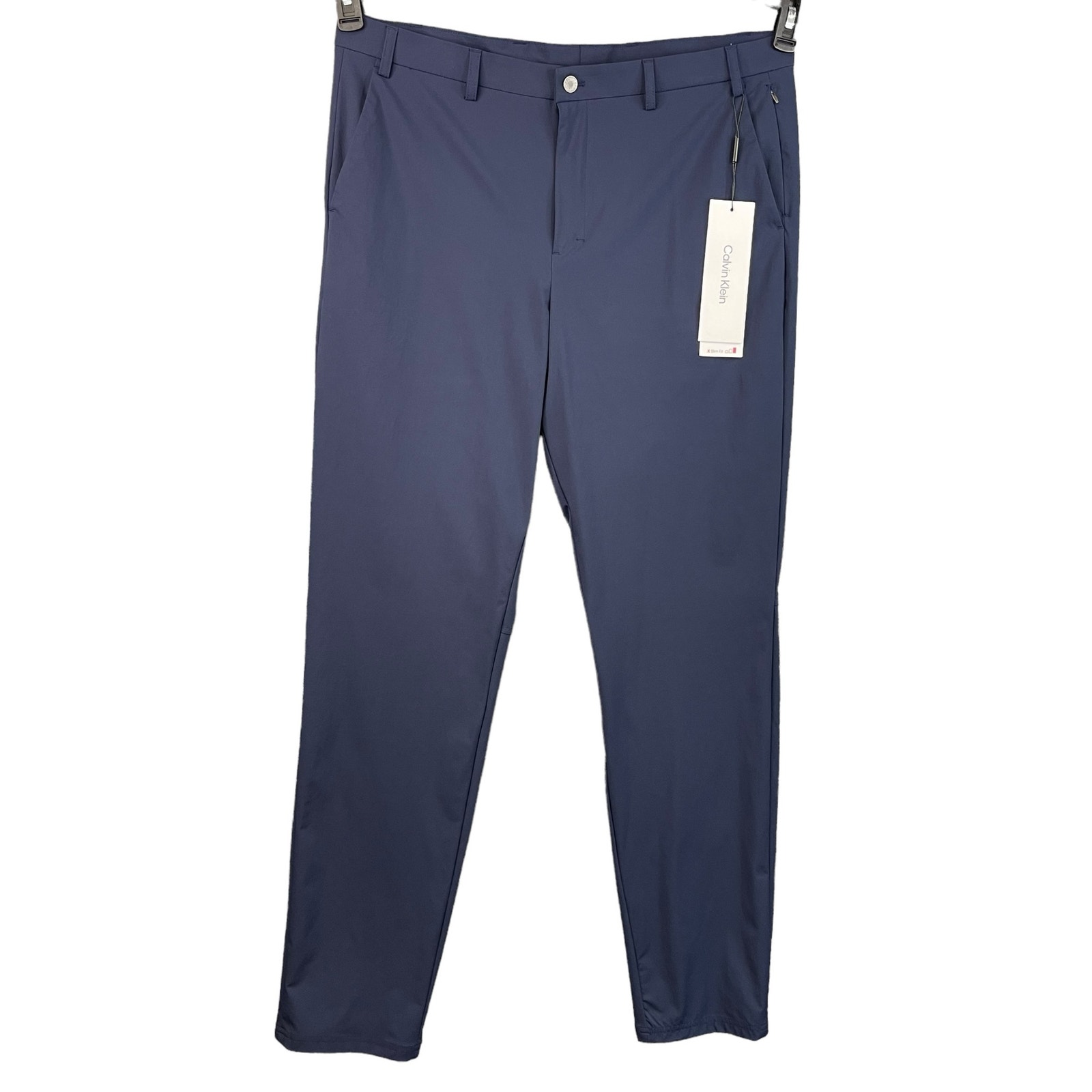 Calvin Klein Slim Fit Dress Pants Size 36 X 34 Blue