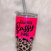 Little miss sassy pants leopard print tu