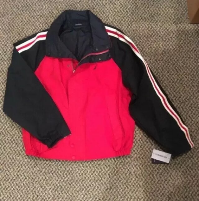 VINTAGE NAUTICA Zip Reversible Jacket lg