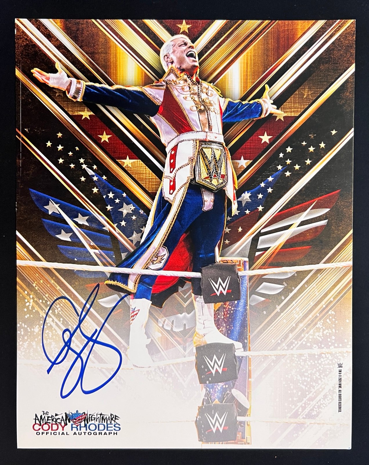 The American Nightmare Cody Rhodes SIGNED 11x14 Poster Photo Official WWE Auto