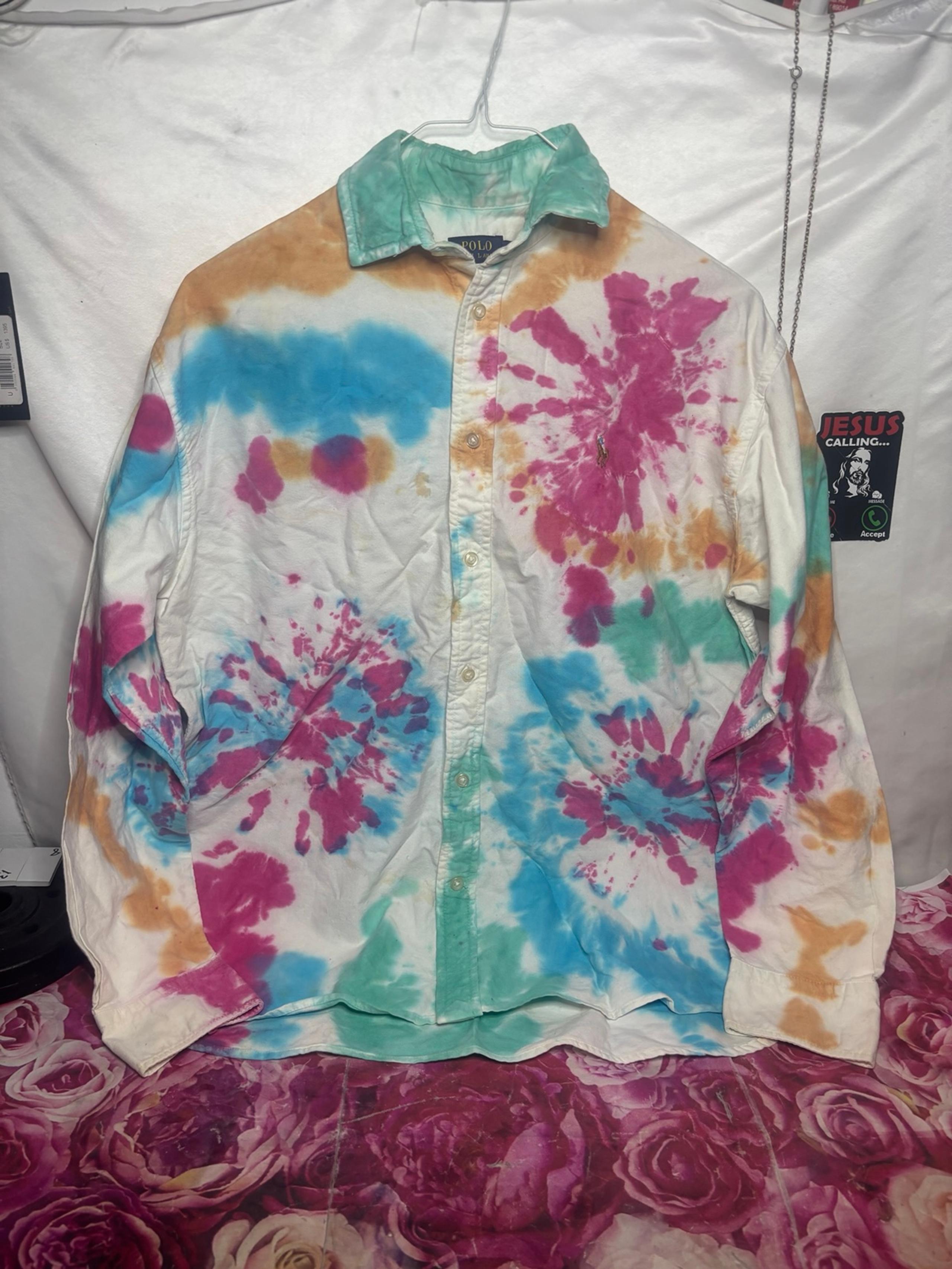Women’s size 8 polo Ralph Lauren tie dye shirt