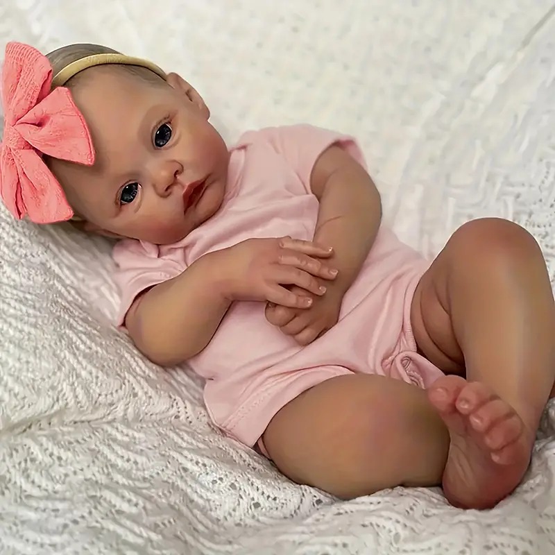 18 Inch Reborn Doll, Lifelike Realistic Soft Vinyl Dolls, Birthday Gift, ---vaw