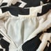 MILLY Melina Pleater Midi Dress Black & White High Neck Structured Size 10