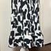 MILLY Melina Pleater Midi Dress Black & White High Neck Structured Size 10