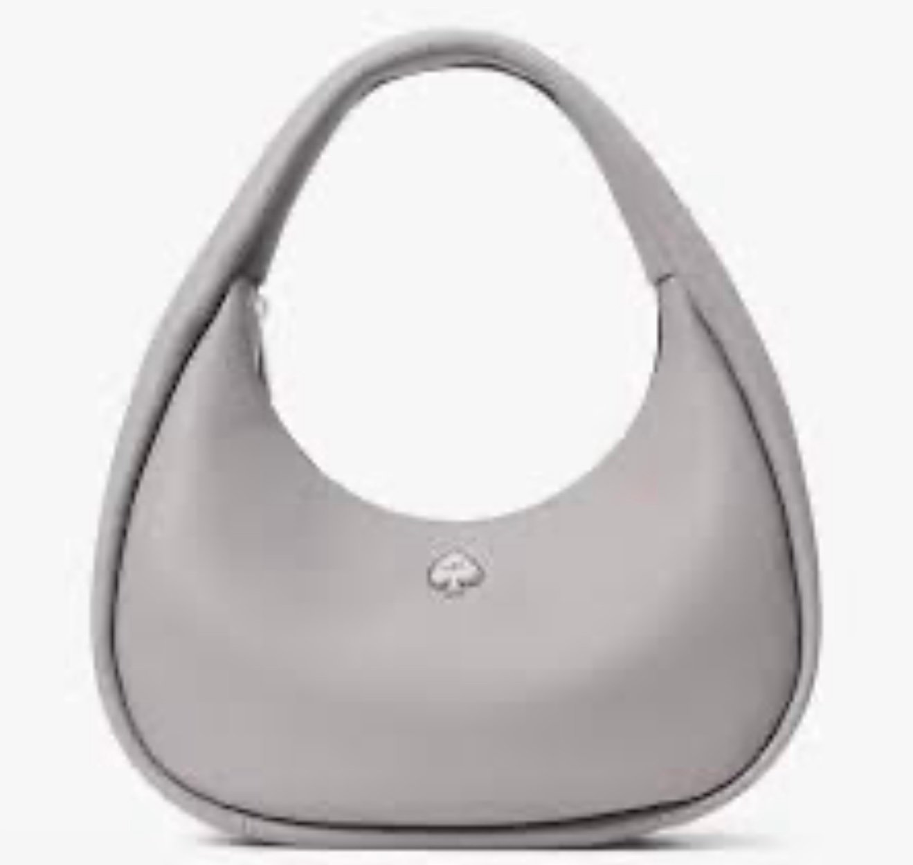 Kate Spade Kayla Crescent Shoulder Hobo Bag Purse in Mountain Grey Leather i