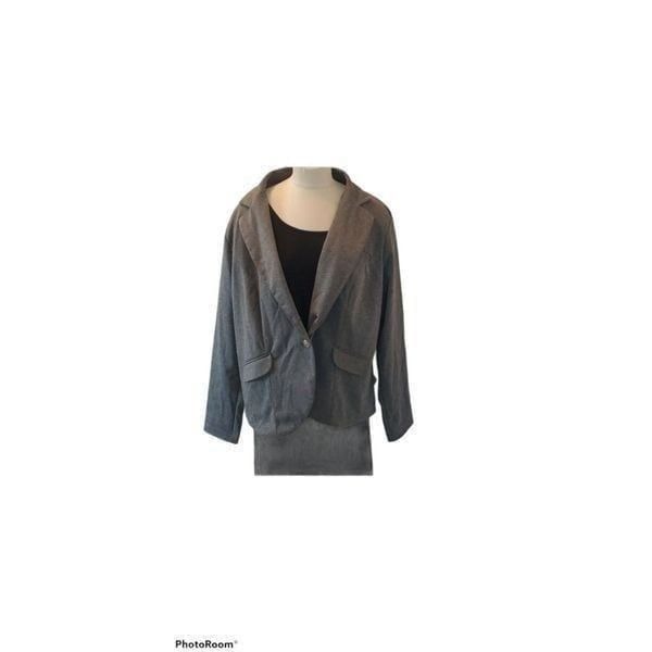 Torrid Gray Ponte Knit Blazer