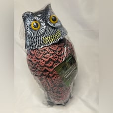 Garden Owl Rotating Head Predator Defense 15” Tall