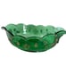EAPG Oblong Bowl Paneled Dogwood Green and Gold Circa 1905 Vintage