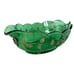 EAPG Oblong Bowl Paneled Dogwood Green and Gold Circa 1905 Vintage