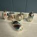 Vtg Lot Of 15 S Blown Glass Double Indent DAISIE TEARDROP + Christmas Ornament