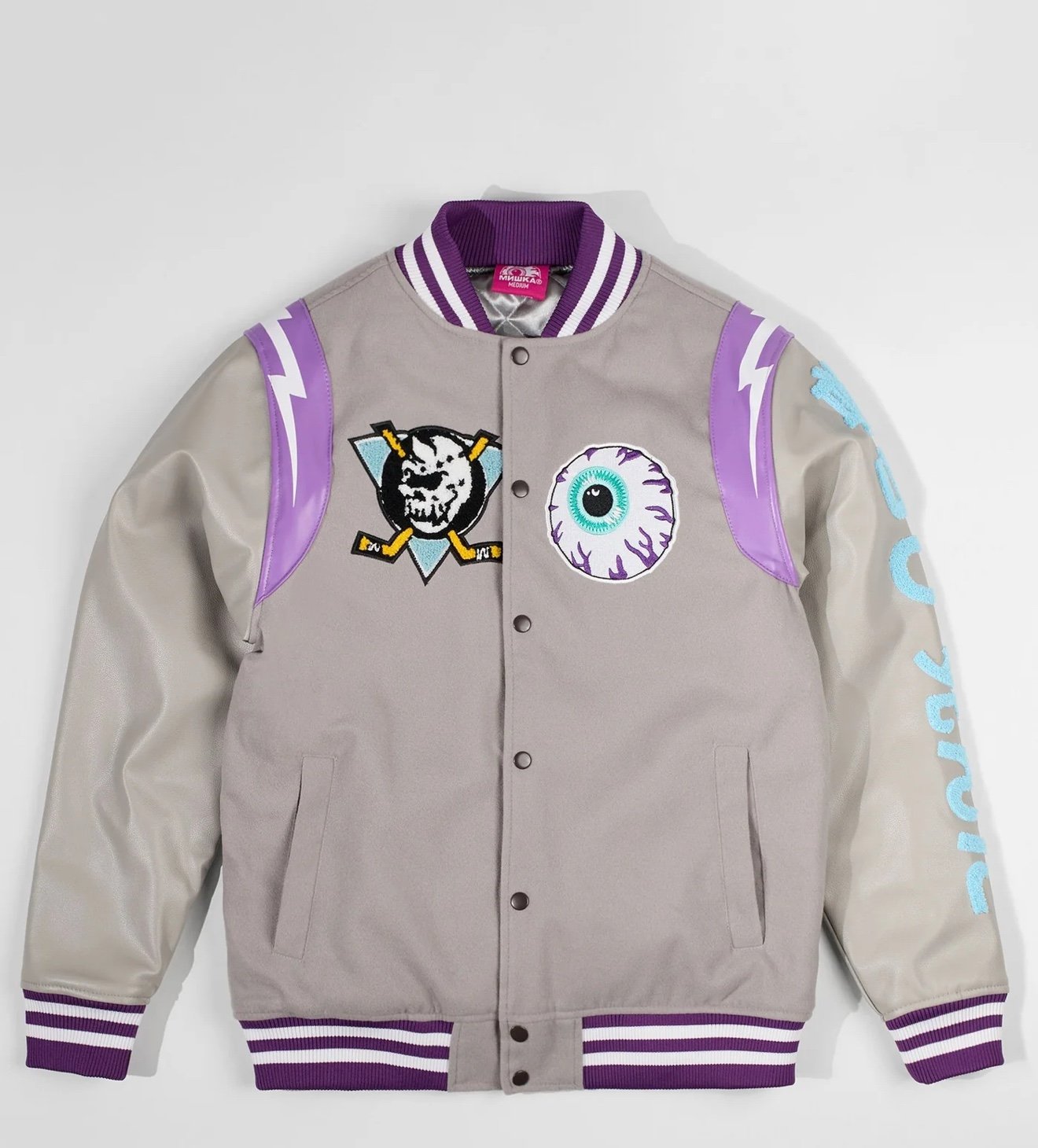 Mishka TROUBLEMAKER VARSITY JACKET sz m