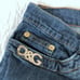 Dolce & Gabbana Women's Sz 27 Low-Rise Boot Cut Medium Wash Jeans
