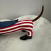 Westland Dachshund “Long May It Wave” USA Patriotic Figurine “ Uncle Sam”