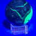 UV Fluorescent Volcano Agate Crystal Sphere Quartz Crystal Energy Healing 336G