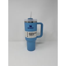 Stanley Flowstate Quencher H2.0 Tumbler 40 oz New Pool Blue Lid Straw Handle
