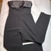 Mestiza Black Strapless Tuxedo Jumpsuit Size 4