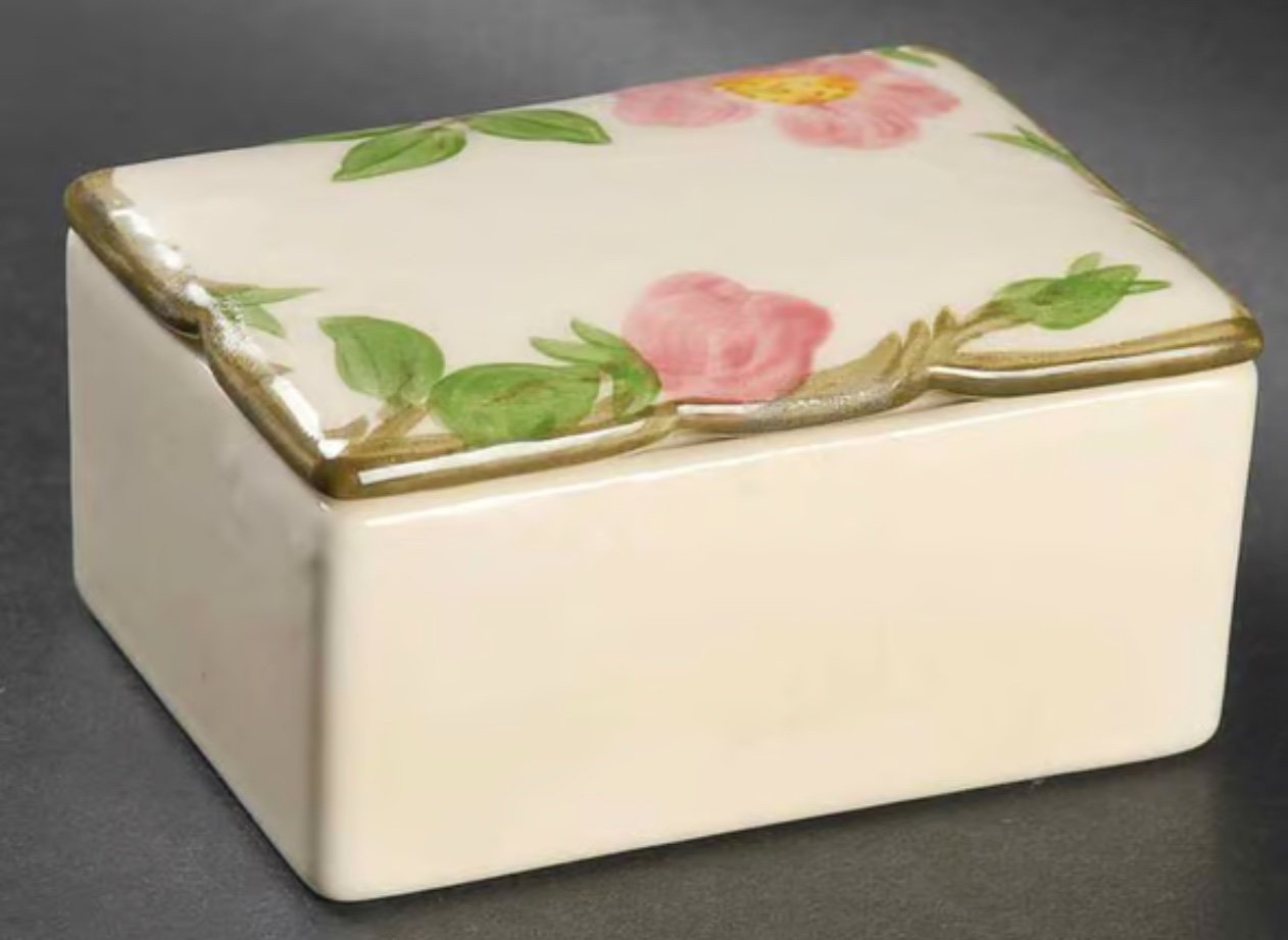 Franciscan Desert Rose Cigarette Box and Lid