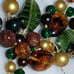Vintage Glass Beads Carnelian Agate
