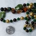 Vintage Glass Beads Carnelian Agate