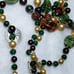 Vintage Glass Beads Carnelian Agate