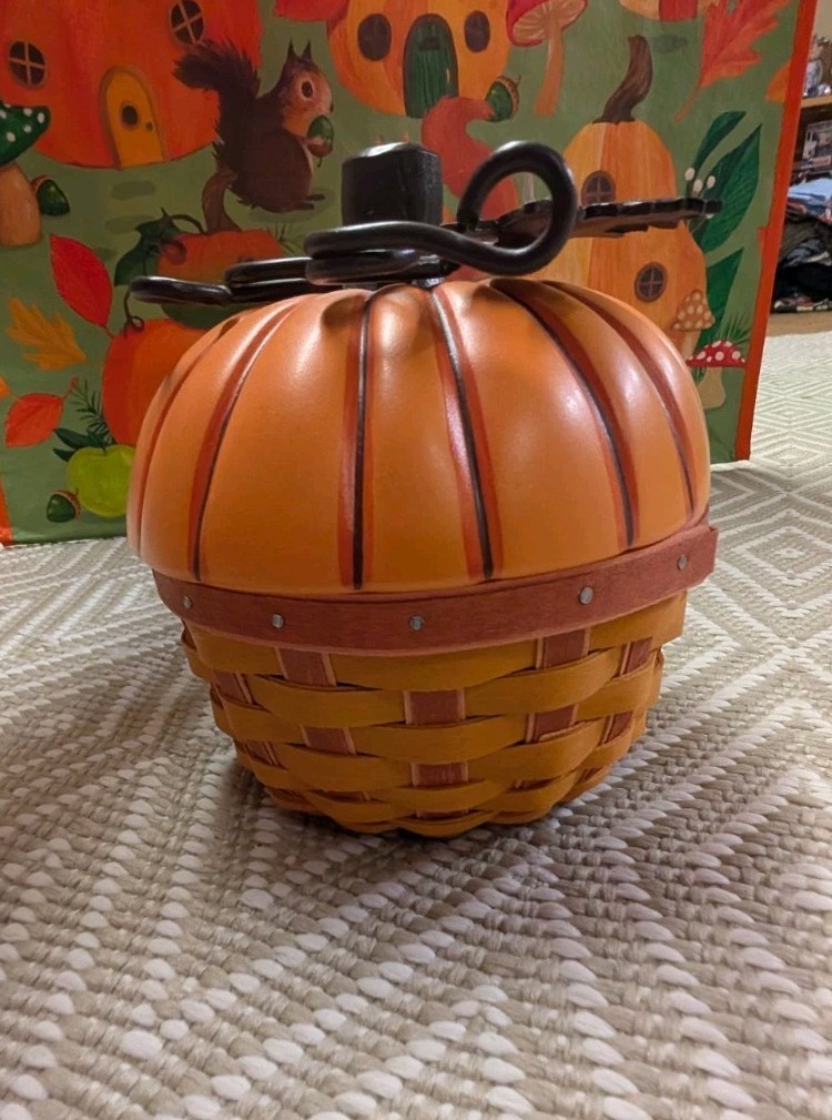 Longaberger Collectors Club Pumpkin Basket Set 12402 2013