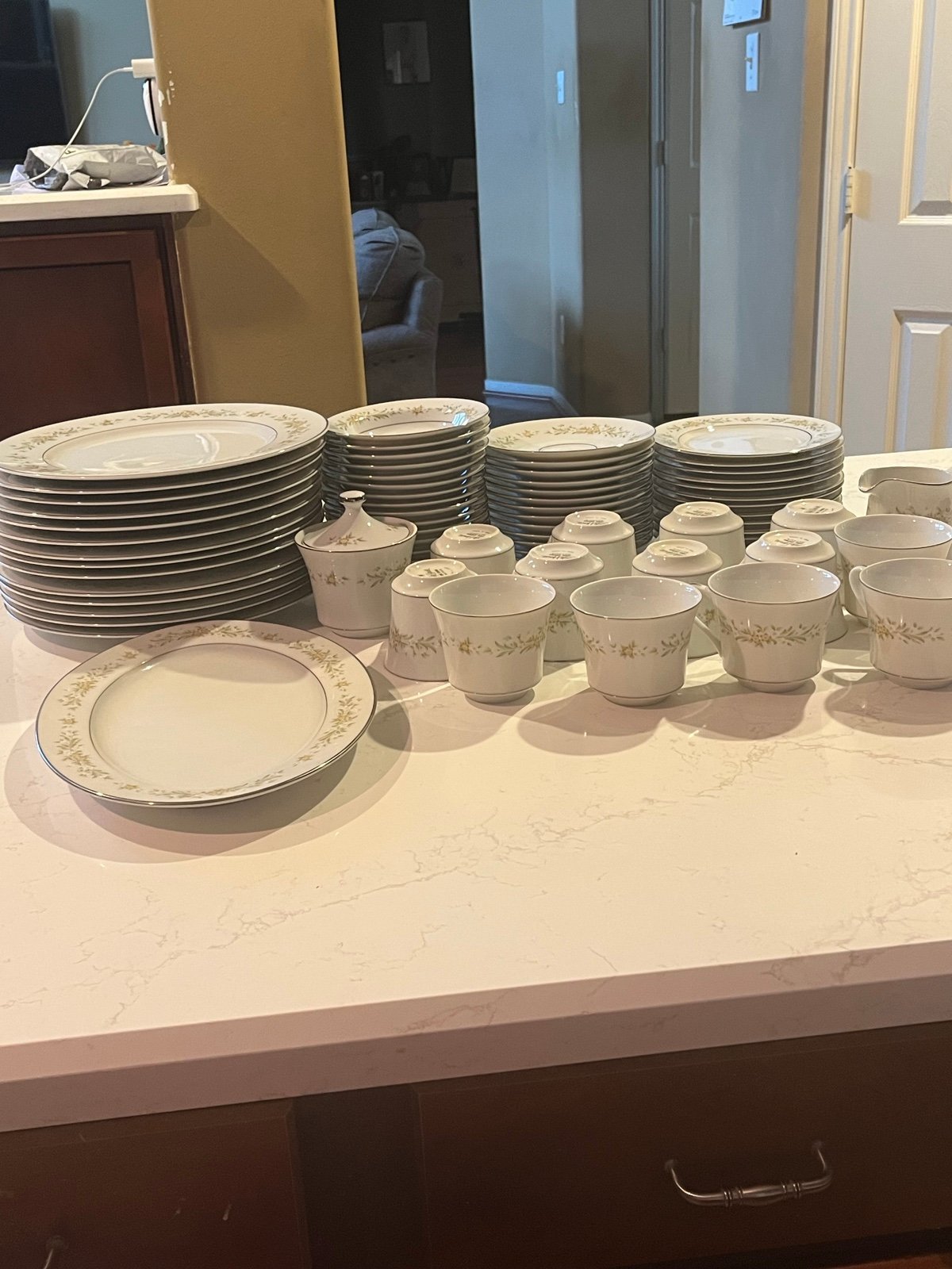 73 pcs Style House Fine China Mayfair Dinnerware Set