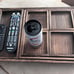 Rustic Wooden Serving Trays with Handle - Set of 7 Rectangular Platters