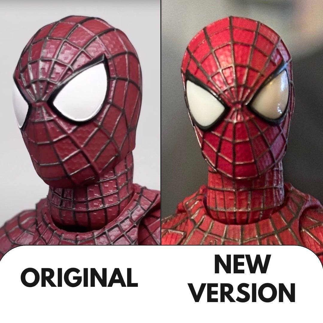 HEAD ONLY Amazing Spider-Man 2 (1:12 Scale) Mafex 248 Custom - Screen Accurate!