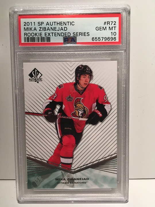 2011 SP Authentic Rookie Extended Series Mika Zibanejad #R72 PSA 10
