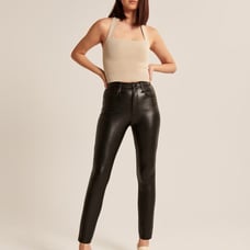 Abercrombie & Fitch Skinny High Rise Vegan Leather Pants