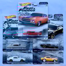 Hot Wheels Fast Furious 1/4 Mile Muscle Chevrolet Chevelle SS Camaro Mustang