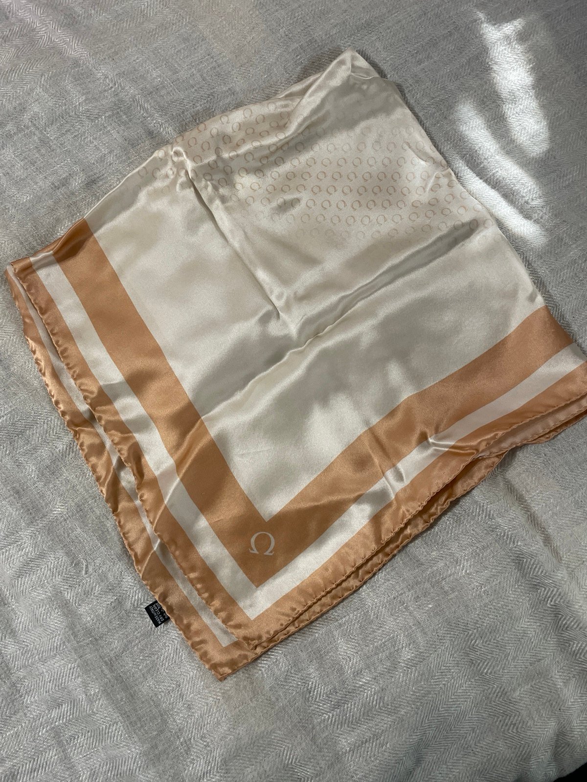 OMEGA silk scarf