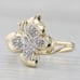 Diamond Butterfly Ring 10k Yellow Gold Size 9.5
