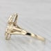 Diamond Butterfly Ring 10k Yellow Gold Size 9.5